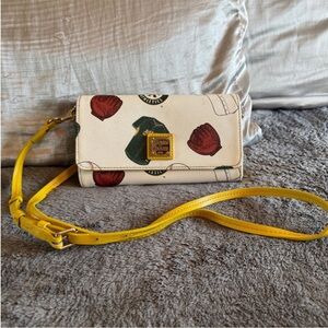 Dooney & Bourke Cream and Yellow Crossbody Bag